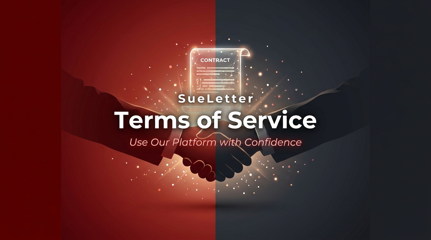 SueLetter Terms of Service – AI Demand Letter Platform Legal Agreement